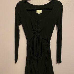 Black cut out dress